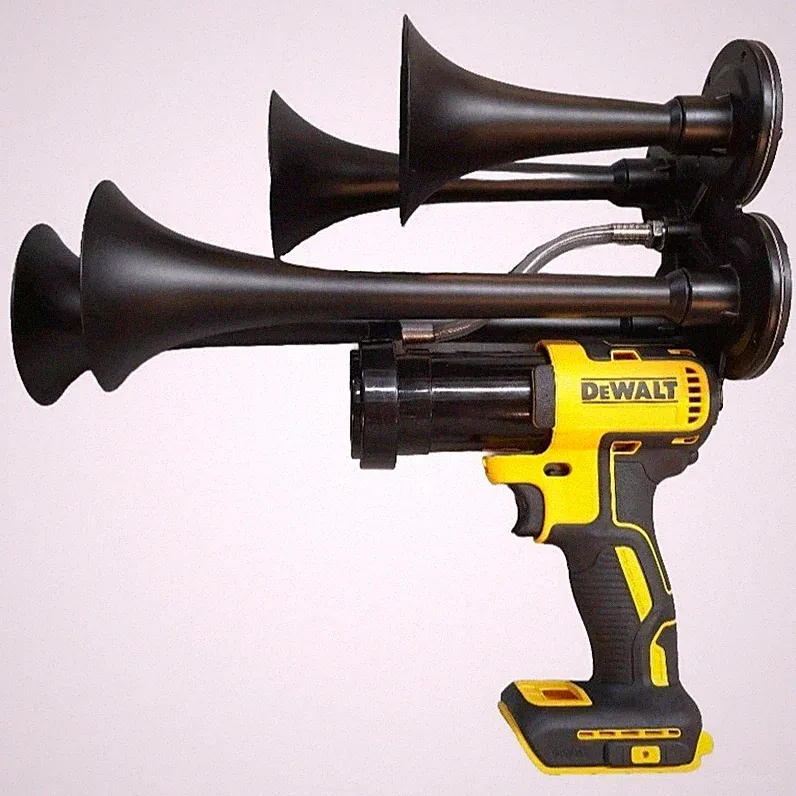 DeWalt 20v Quad Cordless Drill Impact Sports Boat Air Train Horn Compressor New