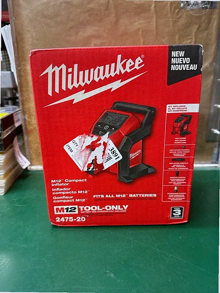 MILWAUKEE 2475-20 M12 Cordless Air Compressor (E10049948)