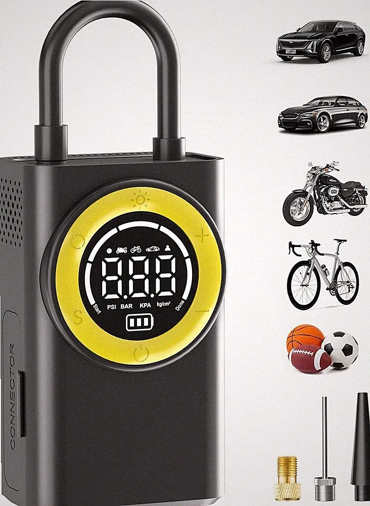 Portable Tire Inflator Air Compressor 150 PSI Cordless Air Pump for Car Tires