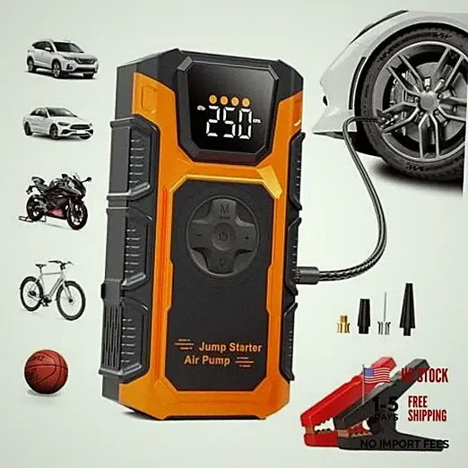 Tire Inflator Portable Air Compressor, 150 PSI Cordless Mini Air Pump for 4500A